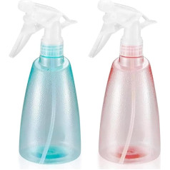 Упаковка из 2 бутылок для распыления воды 500 мл Пластиковые пустые бутылки для распыления с режимами тонкого тумана и впрыска для домашней 