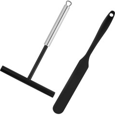 JRSHIRLEYLTD Распределитель крепов, распределитель крепов из нержавеющей стали с 1 шт. силиконовой лопаткой, изготовитель крепов, распределител