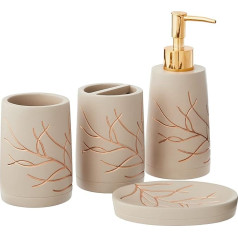 Sweet Home Collection Коллекция аксессуаров для ванной комнаты Уникальный декоративный красивый декор для ванной комнаты смолы ветви дизайн набор 