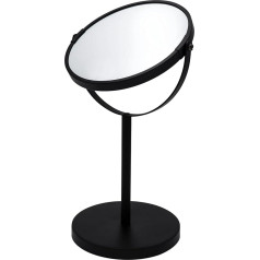 RIDDER Pocahontas Make-Up Mirror, косметическое зеркало, стоячее зеркало, 5-кратное увеличение, черное, около 18,5 x 34,5 см