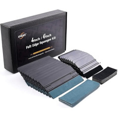 EHDIS Squeegee Set - 20 Pieces Felt Squeegee 6 inch/5 Inch with 20 Pieces Felt Edge, Felt Squeegee for Film, Foiling Tool, for Car, Furniture Film, Window Film, Foil, Tinting Film, Adhesive Film Film