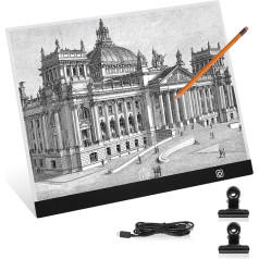 Lanvixo Light Table A3 LED Light Box, Ultra Thin Light Box with 3 Brightness Adjustable, Light Box Light Pad for Diamond Painting Drawing Sketching Animation X-Ray Viewing