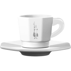 Чашки Bialetti, фарфор, белый и серебряный, 4