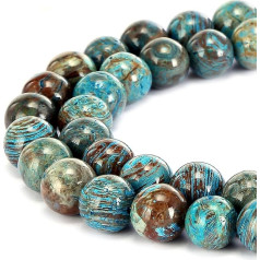 Красивый натуральный сумасшедший синий кружевной агат драгоценный камень гладкий круглый свободные бусины 39,62 см для изготовления ювелир