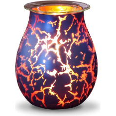 Zen'Arôme Calorya No. 10 Scented Wax Burner - Электрическая парфюмерная горелка для ароматической помадки - Стеклянная парфюмерная лампа - Съемная чашка - Ори