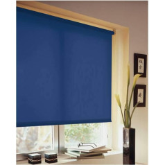 Рулонная штора madecostore Plain Navy Blue - L 64 x H 250 см - Требуется сверление