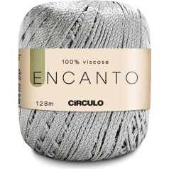 Пряжа Encanto от Circulo - 100% вискоза (1 клубок) - 100 г - 140 ярдов - Пряжа для вязания крючком Encanto от Círculo. (8473 Алюминий)