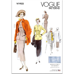 Vogue Sewing Pattern Set Ladies Suit & Coat Code V1932 Sizes 8-10-12-14-16