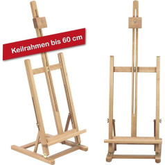 T-60 Большой настольный мольберт из бука FSC, для натяжных рам высотой до 60 см, живопись на мольберте с натяжной рамой