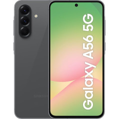 Samsung Galaxy A56 5G AI смартфон без контракта, Simlock Free AI мобильный телефон с Android, 8 ГБ ОЗУ, 256 ГБ памяти, 50MP камера, Awesome Graphite