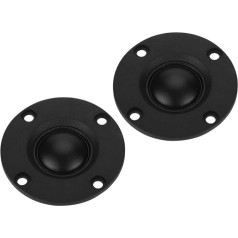 2pcs 30W 6Ω Silicone Film Dome Tweeter Tweeter Speaker HiFi Speaker Stereo Speaker (Black)