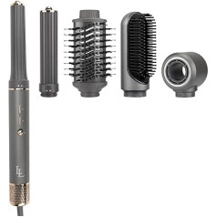 6 в 1 Набор щеток горячего воздуха [135 000 об/мин], быстросохнущая фен-щетка, щетка для завивки, ионический высокоскоростной фен, 1300 Вт, без повр