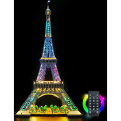 LocoLee LED Light Set Compatible with Lego Eiffel Tower, LED Lighting Set Compatible with Lego 10307 Eiffel Tower - Only Lights Set, No Model (Remote Control Version)