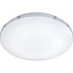 Trio Leuchten LED Apart Потолочный светильник хром с акриловым абажуром, Silber, Weiß 24 ВтW