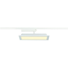 SLV 1 Phase System Light Panel Track / Spotlight, светодиодный прожектор, потолочный светильник, рельсовая система, внутреннее освещение / 3000 K 18 W 1800 lm White