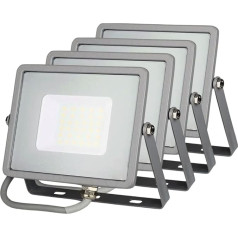 Комплект - светодиодный уличный прожектор, 30 Вт, 4000 K нейтральный белый, 2400 люмен, IP65, светодиодный прожектор, водонепроницаемый прожектор, у