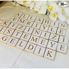 Золото | Шоколад для помолвки | Традиционная турецкая культура | Kiz Isteme Sticker Gold | Engagement | Allahin Emriyle Kizinizi Istemeye Geldik