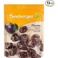 Seeberger Чернослив без косточек, 13 штук: очень крупный и вкусный чернослив лучшего качества - особенно сладкий и ароматный - сушеный, веганский 