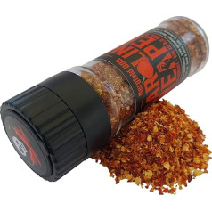 Bergfeld BBQ Carolina Reaper Flakes 30 г в мельнице для специй - до 2,2 млн. сковиллов - самый острый чили в мире - острый