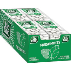 Мятные конфеты Tic Tac, Freshmints, 1 унция (12 шт.)