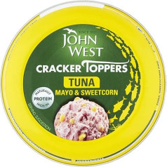 John West поппинг сладости тунец, майонез, сладкий корн, 80 г, 8 шт.