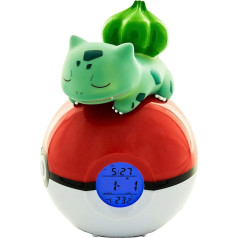 811367 Будильник Bulbasaur Pokemon Radio FM - красный/белый
