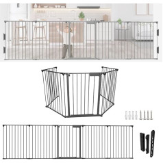 Каминные ворота безопасности 310 см, ворота безопасности для детей, каминные ворота безопасности, металлические защитные ворота для детей, 