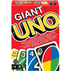 Mattel Games GRL91 UNO Гигантская семейная карточная игра со 108 картами увеличенного размера