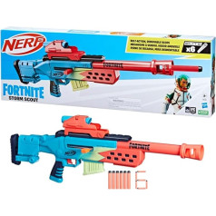 Бластер Nerf Fortnite Storm Scout Blaster, телескоп Nerf, обойма на 6 дротиков, 6 дротиков Nerf Elite Darts, болт-экшн