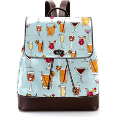 Персонализированные школьные сумки книжные сумки для подростков с рисунком напитков, разноцветный, 27x12.3x32 см, рюкзаки-рюкзаки