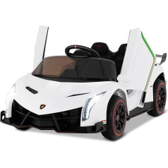 Детский электромобиль FANTASK Lamborghini, детский автомобиль с пультом дистанционного управления 2.4 G, светодиодными фарами, клаксоном и музыкой, э