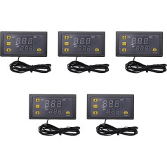 Bcowtte 5 x W3230 зонд 20 A цифровой дисплей управления температурой один светодиодный термостат для управления нагревом/охлаждением, AC 110-220 V 1500 W