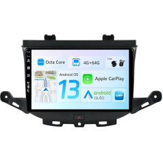 BXLIYER Android 12 IPS Автомобильное радио Подходит для Vauxhall Astra K/Buick Verano GS (2016-2020) - 4G+64G - Встроенный DSP/Carplay/Android Car - Камера + MIC - 9 дюймов 2 DIN - SWC DAB 360 Камер