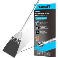 Nucraft SDS-Max Spatula Chisel, 620 x 150 мм, скребок для удаления напольного клея, ковролина, линолеума, плиточного клея, ПВХ-плитки, цветной