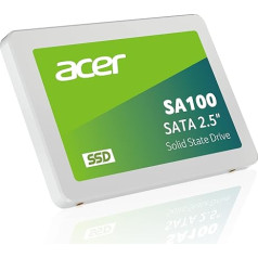 Внутренний SSD-накопитель acer SA100 480GB SATA III 2,5 дюйма - 6 Гбит/с, твердотельный диск 3D NAND до 560 МБ/с - BL.9BWWA.103