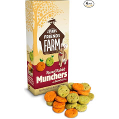 Tiny Friends Farm Premium Carrot & Leek Healthy Bites для кроликов 4,2 унции - 4 упаковки