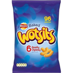 Walkers Wotsits Really Cheesy Puffs Corn (6x17,5 г) - упаковка из 6 штук