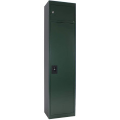 Profirst Hunter 5 Weapons Cabinet Ammunition Cabinet Green Cylinder Lock Separately Lockable Ammunition Compartment Cleaning Stick Holder Weapon Holder Max. 5 длинноствольных ружей в комплекте с крепежным матер