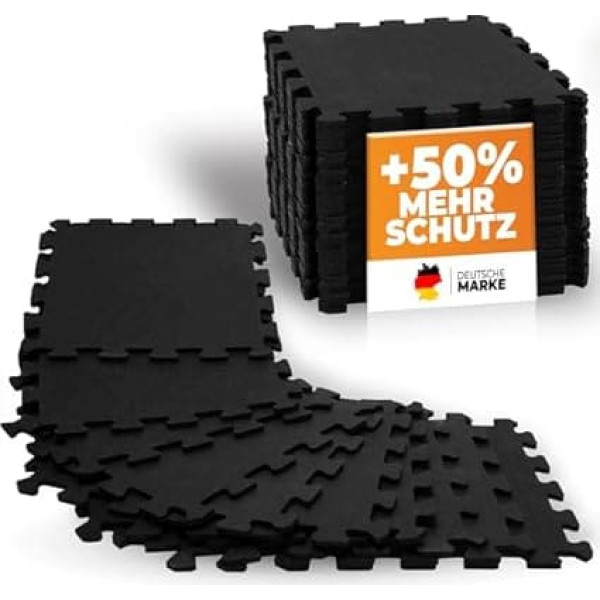 NEOLYMP Защитный коврик для фитнес пола, очень толстая и прочная натуральная резина для фитнес пола - коврик-пазл для фитнеса, гимнастический к