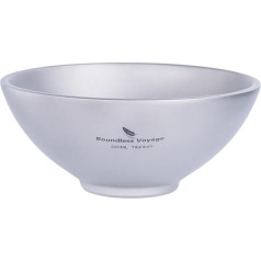 iBasingo Ti1085T Titan Bowl 220 ml Rice Soup Bowl Double-Walled Scald-Proof Bowl Tea Cup Lightweight Outdoor Camping Tableware for Adults Children for Hiking Picnic Backpacking