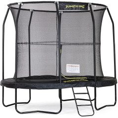 Овальный батут Jumpking JumpPod, садовый батут для взрослых и детей, идеально подходит для развлечений, упражнений и снижения веса, революционный 