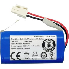 HJGHY 14.4V/14.8V Робот-пылесос Сменный аккумулятор 2600mAh 2800mAh 3200mAh 3500mAh 3800mAh 4000mAh Литий-ионный аккумулятор Сменный аккумулятор