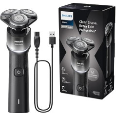 Электробритва Philips Shaver Series 5000X для влажного и сухого бритья, технология Skin Protect, гибкая бритвенная головка на 360 градусов, быстрая зарядка за 