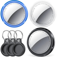 Key Finder KeyFinder Pack of 3, поиск предметов для ключей/багажа/сумки, сменная батарея, синий/белый/черный, 1 год в режиме ожидания