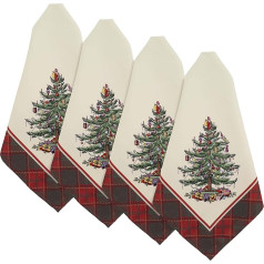 Spode Holiday Home Decor Набор салфеток из 4 штук (Spode Christmas Tree Tartan Collection)