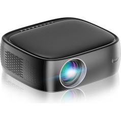 Проектор HDeye CX02 - Интеллектуальный проектор 800 ANSI с WiFi 6 и Bluetooth 5.2 - с Android TV 9.0 - для мобильного телефона/компьютера/TV Stick/PS5 - черный