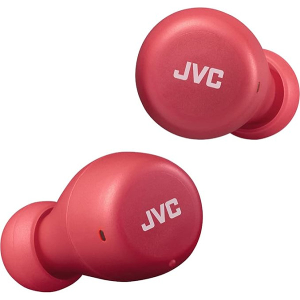 JVC Gumy Mini True Wireless Earbuds [Amazon Exclusive Edition], Bluetooth 5.1, защита от брызг (IPX4), длительное время работы от аккумулятора (до 15 часов) - HA-Z55T-R (красный)