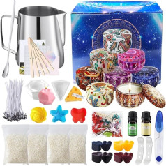 TAVADA DIY Набор для изготовления свечей, DIY Набор для изготовления ароматических свечей, 8 банок для свечей, DIY Набор аксессуаров для изготовлен