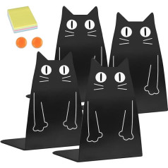 DIFIT Подставка для книг черная Подставка для книг металлическая Подставка для книг Держатель для книг Держатель для книг Полка 2 пары Подста