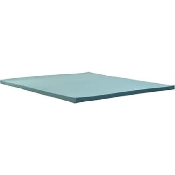 ComfyLine - Топпер для двуспальной кровати из пены с эффектом памяти для матраса 5,5 см - Чехол из дышащего хлопка с уголками - Сделано в Италии